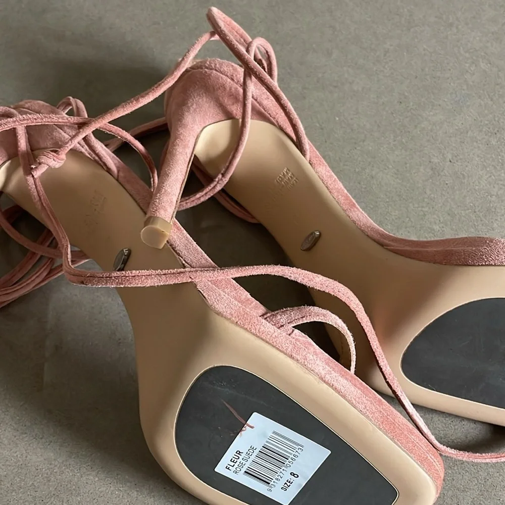 Tony Bianco suede tie strap heels - Picture 3 of 3